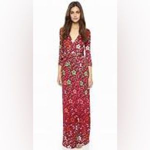 DIANE VON FURSTENBERG Abigail maxi wrap dress